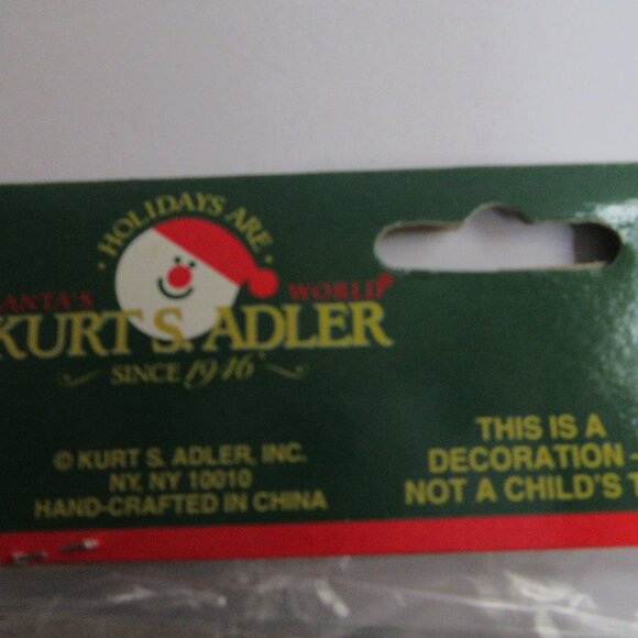 Kurt Alder GOD BLESS AMERICA Christmas Ornament Flag Heart With Eagle NEW - Picture 3 of 8